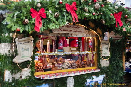 A sausage stall